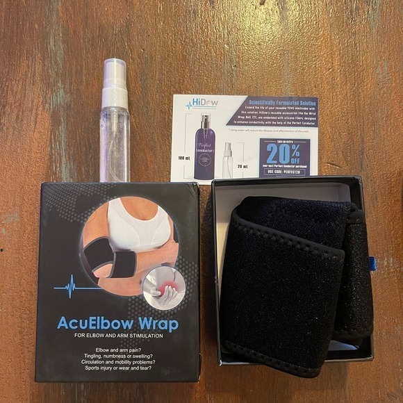 NWT HIDOW Massage Tens AcuElbow Wrap + Acubelt for Legs - Picture 5 of 8
